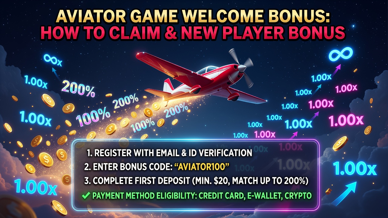 Aviator Game Welcome Bonus: How to Claim the Aviator Bonus Offer and New Player Bonus